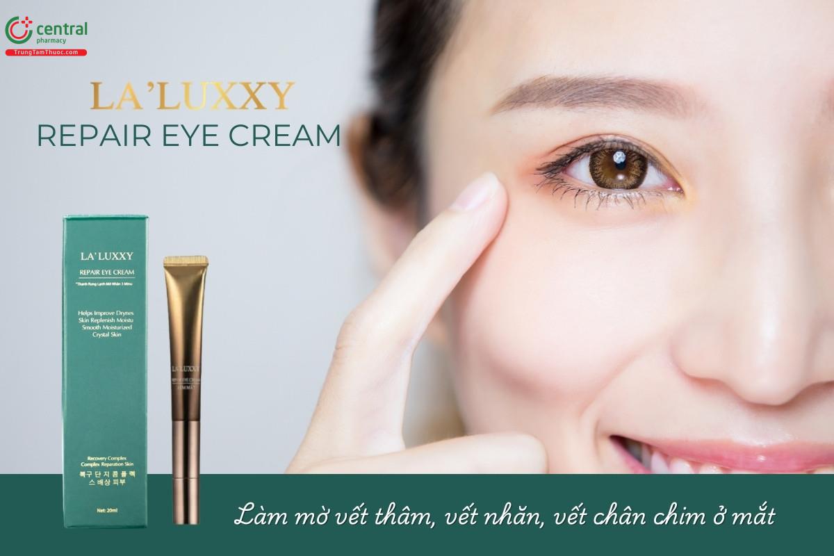 LA'LUXXY Repair Eye Cream giúp làm chậm các dấu hiệu lão hóa da vùng mắt