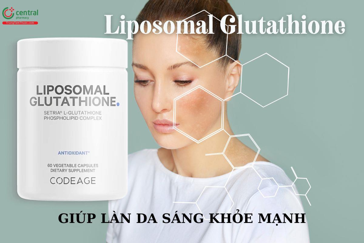 Viên uống trắng da Liposomal Glutathione giúp làn da sáng khỏe mạnh