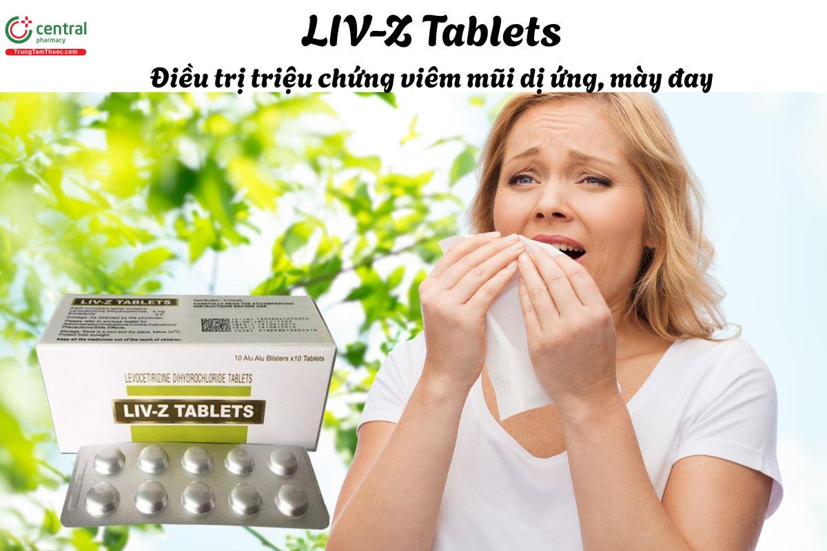 Thuốc LIV-Z Tablets 5mg - Giảm triệu chứng viêm mũi dị ứng, mày đay vô căn