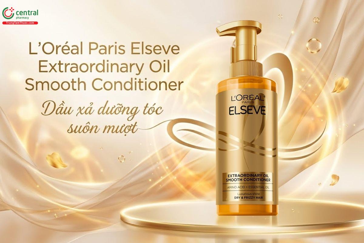 Dầu xả L'Oréal Paris Elseve Extraordinary Oil Smooth cho tóc suôn mượt