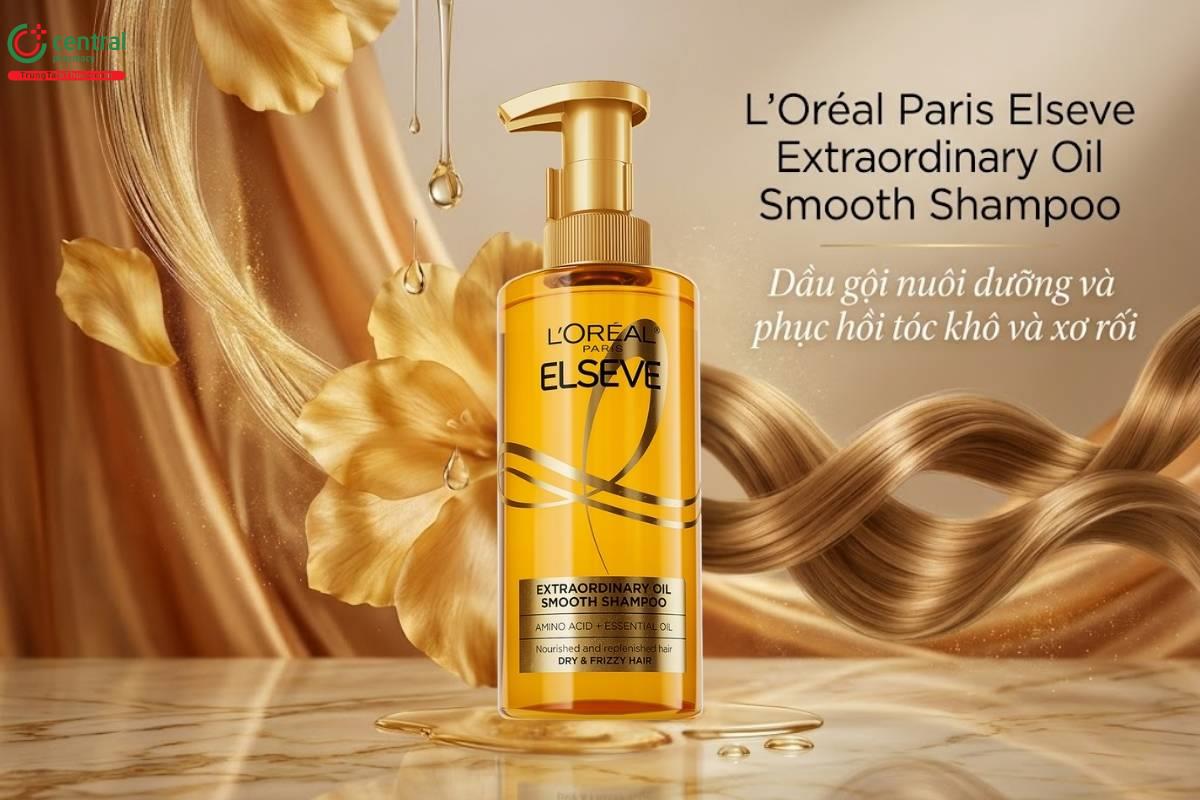Dầu gội L'Oréal Paris Elseve Extraordinary Oil Smooth cho tóc suôn mượt