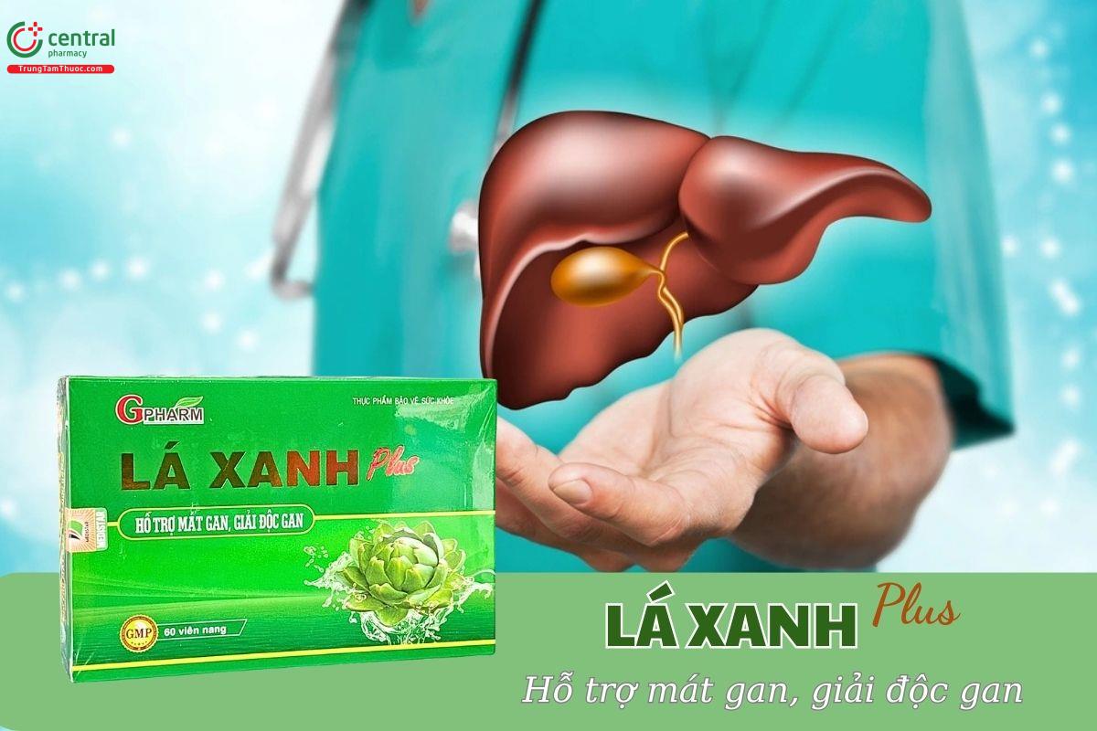 Lá Xanh Plus hỗ trợ làm mát gan, giúp gan thải độc