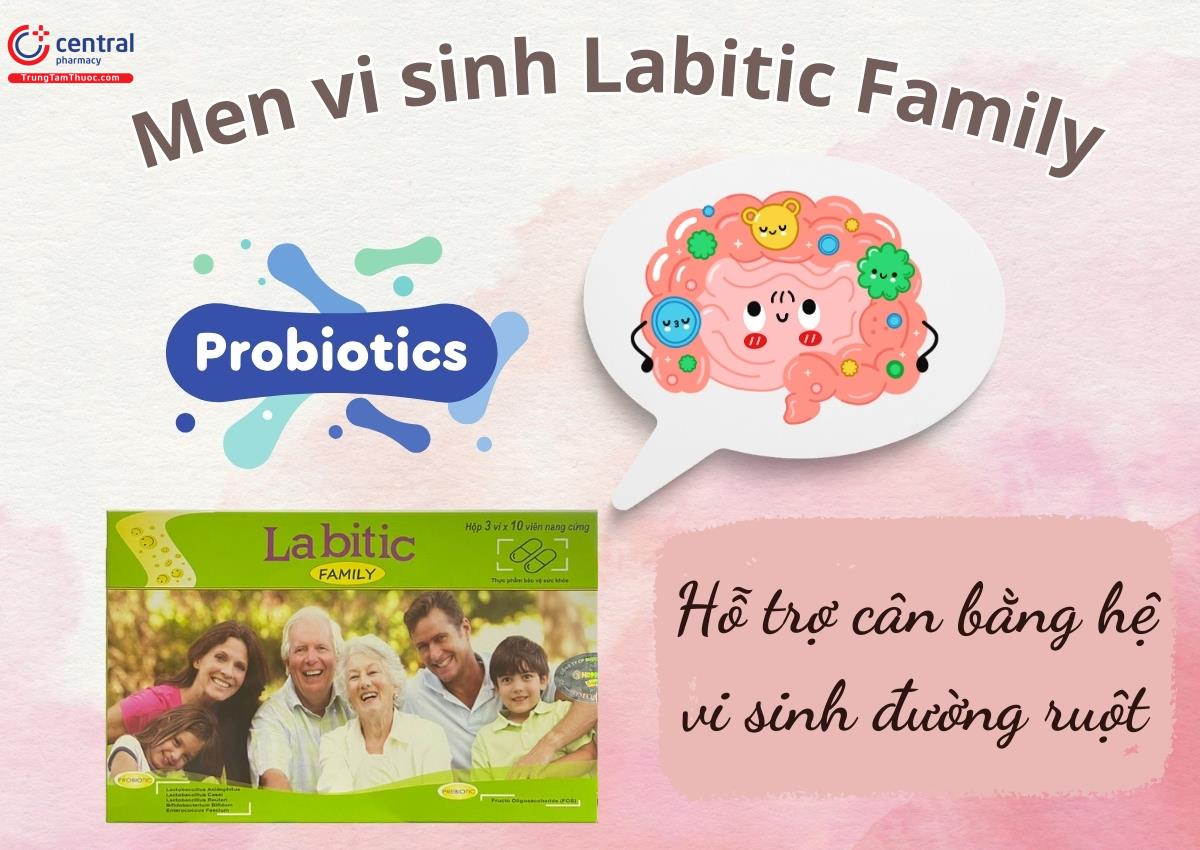 Men vi sinh Labitic Family - Hỗ trợ thúc đẩy hệ tiêu hóa hấp thu các chất dinh dưỡng