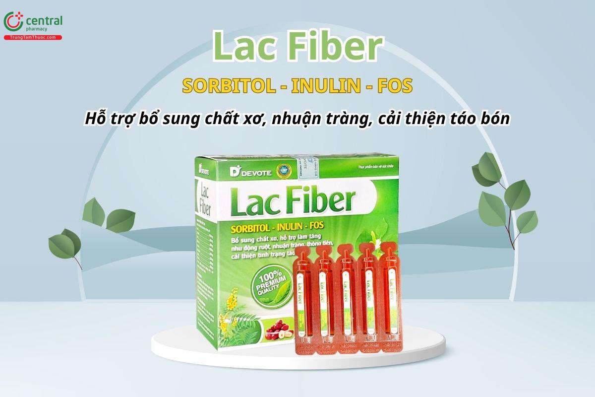 Lac Fiber hỗ trợ bổ sung chất xơ, nhuận tràng, cải thiện táo bón