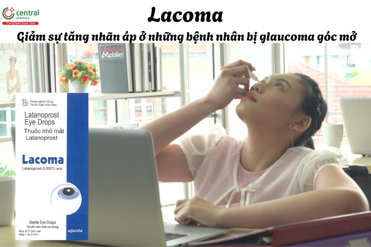 Thuốc Lacoma - Giúp giảm nhãn áp ở bệnh nhân glaucoma góc mở