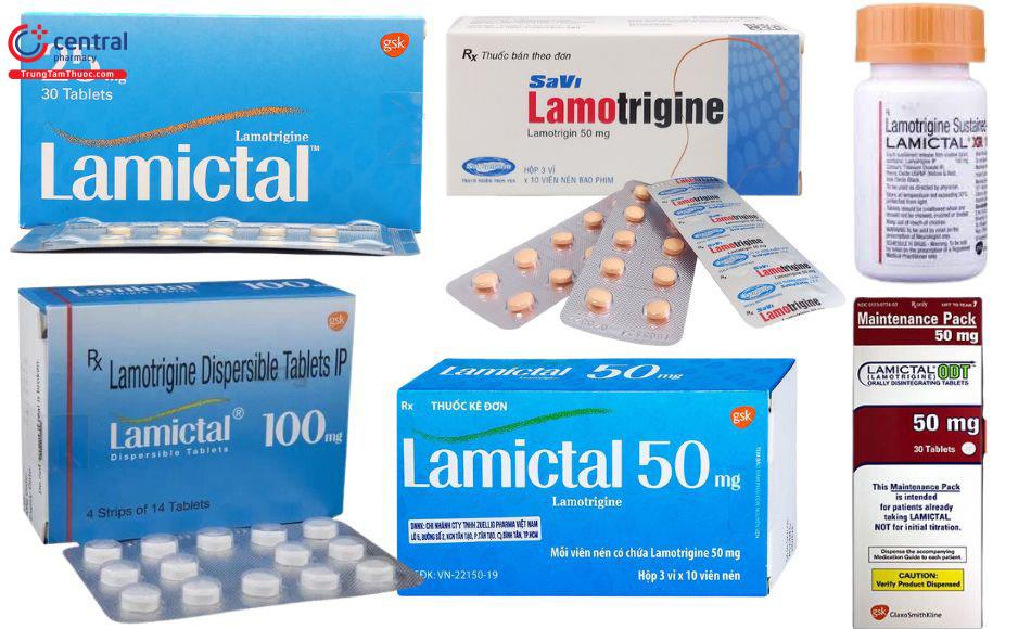 Các thuốc chứa Lamotrigine