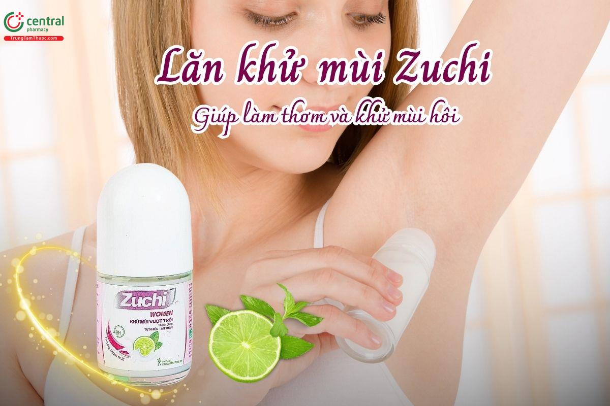 Lăn khử mùi Zuchi Women giúp khử mùi, dưỡng sáng và chăm sóc da vùng dưới cánh tay