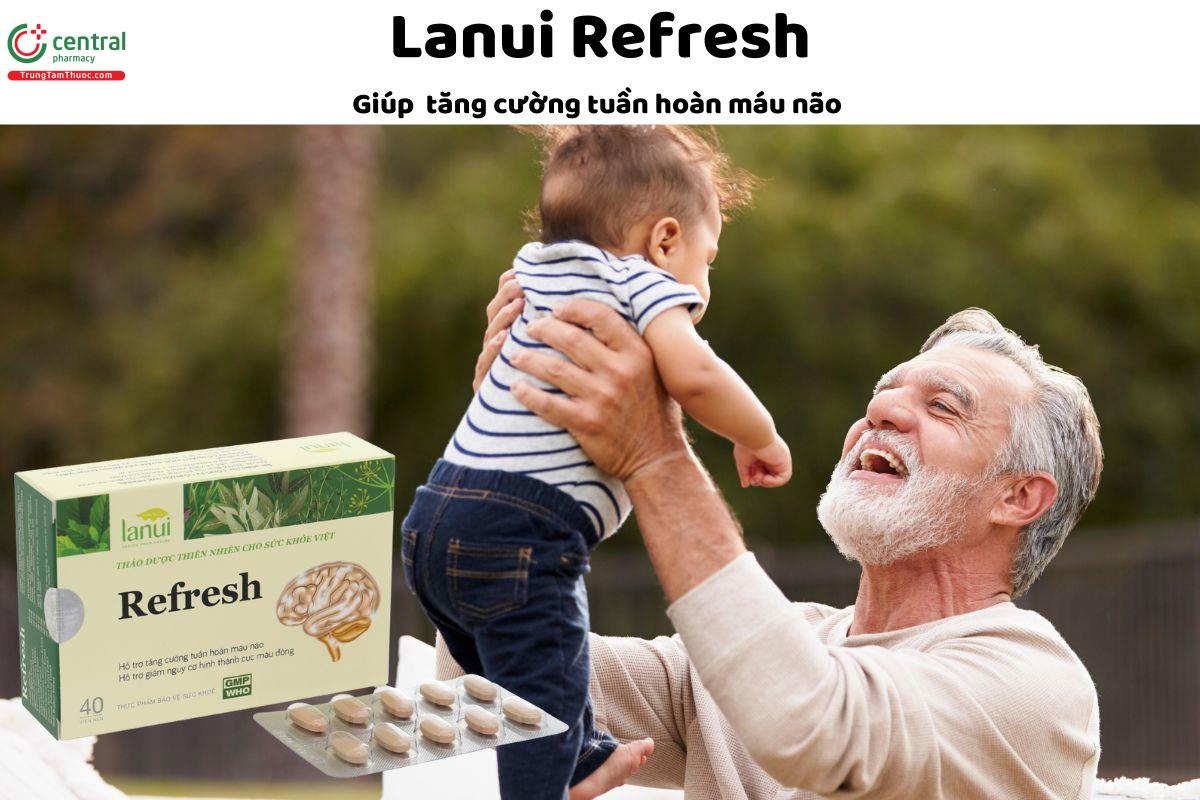 Lanui Refresh - Giúp tăng cường tuần hoàn máu não, cải thiện sức khỏe