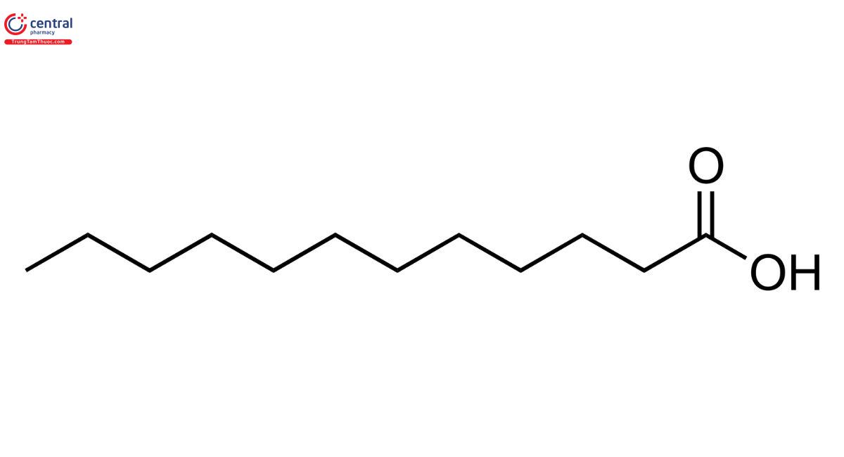 Công thức cấu tạo của Lauric Acid
