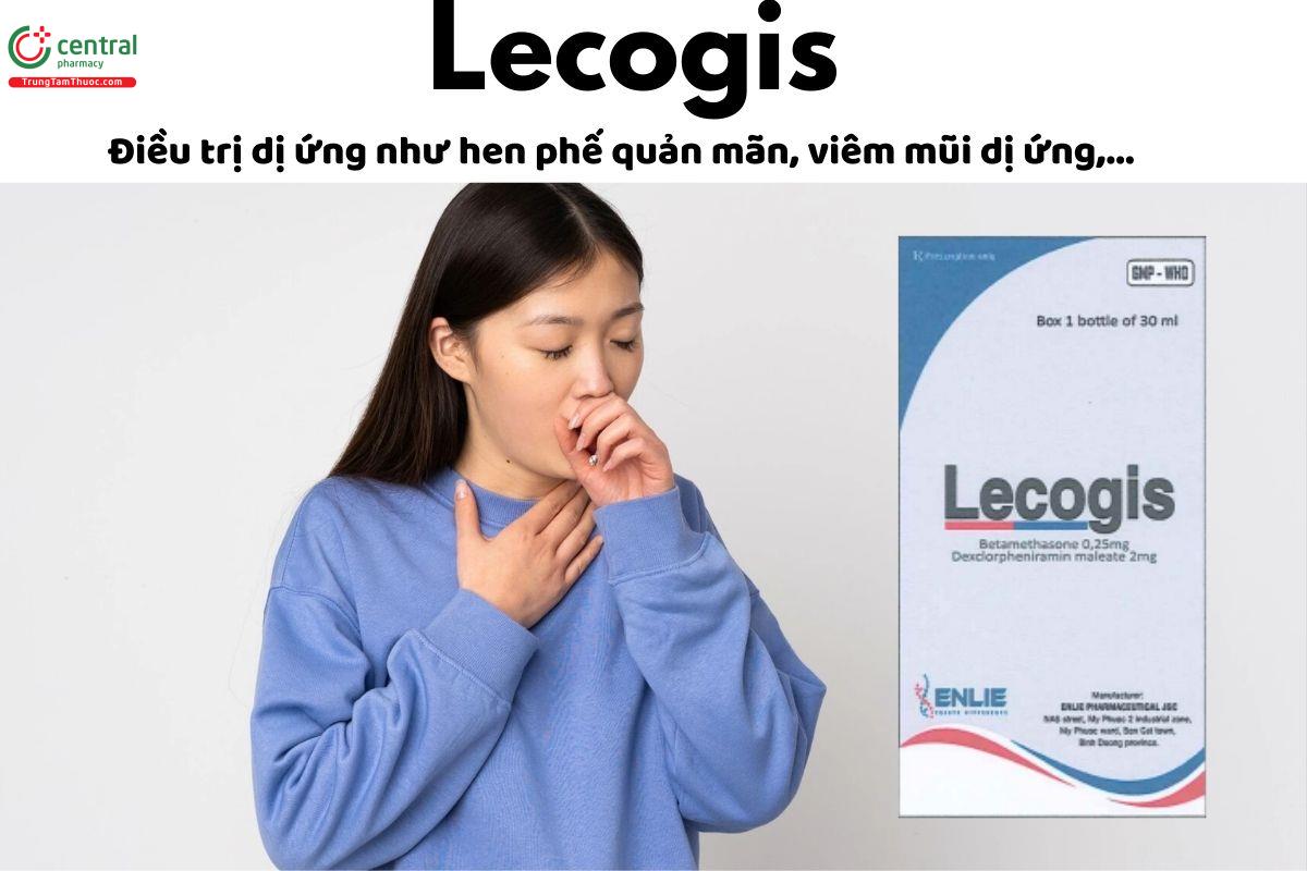 Thuốc Lecogis - Điều trị dị ứng như hen phế quản mãn, viêm mũi dị ứng,...