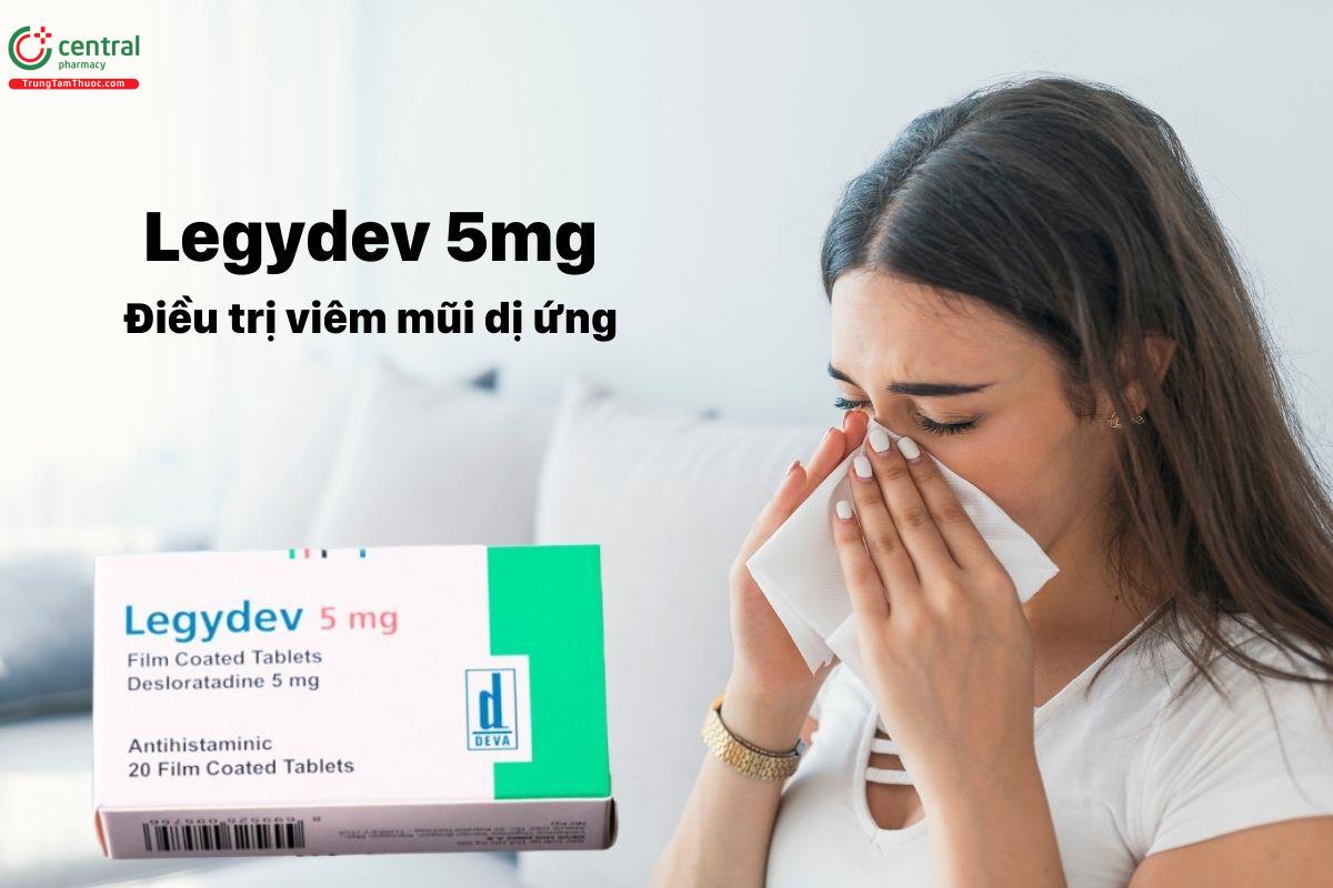 Thuốc Legydev 5mg - Điều trị viêm mũi dị ứng, bệnh mày đay mạn tính