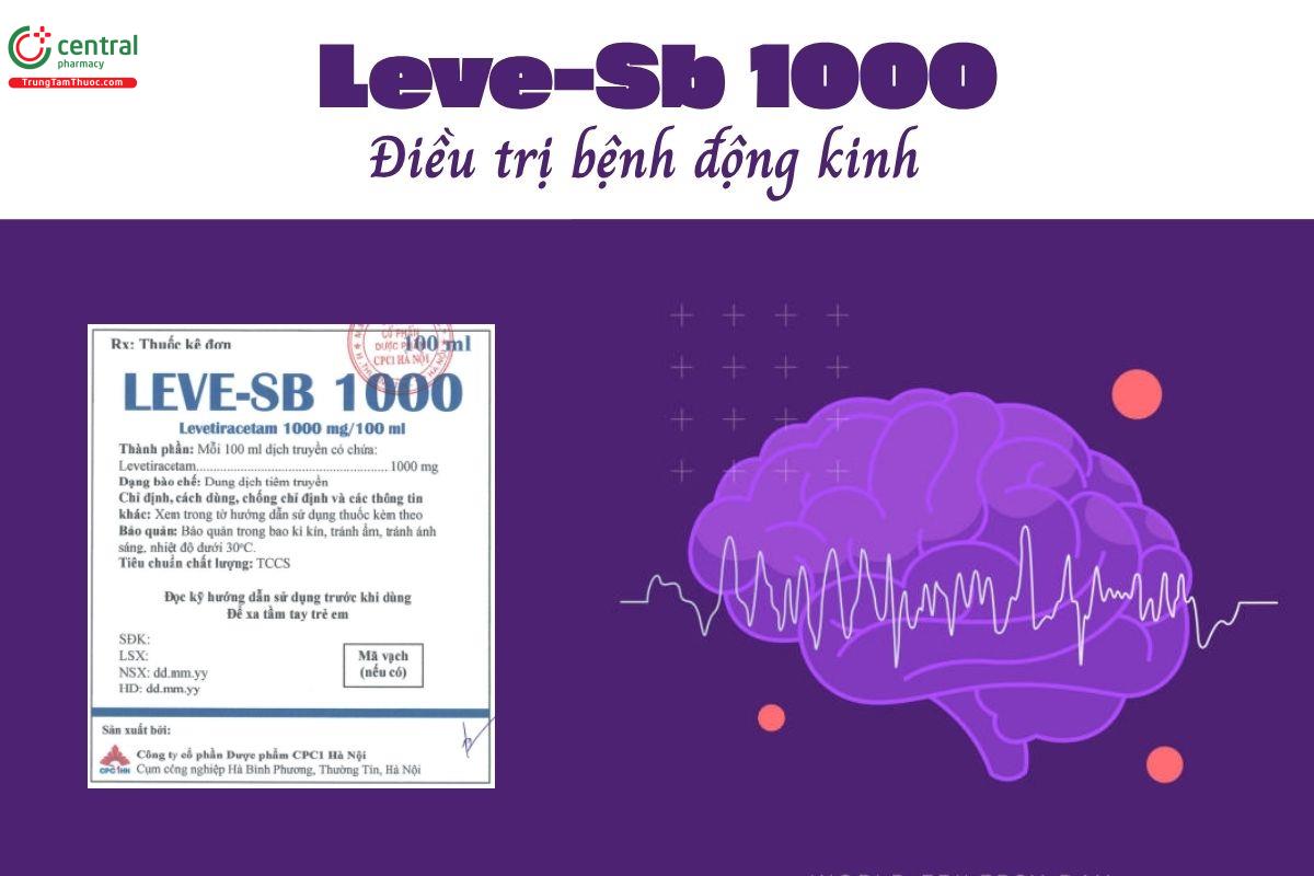 Thuốc Leve-Sb 1000 - Điều trị các cơn động kinh khởi phát cục bộ 