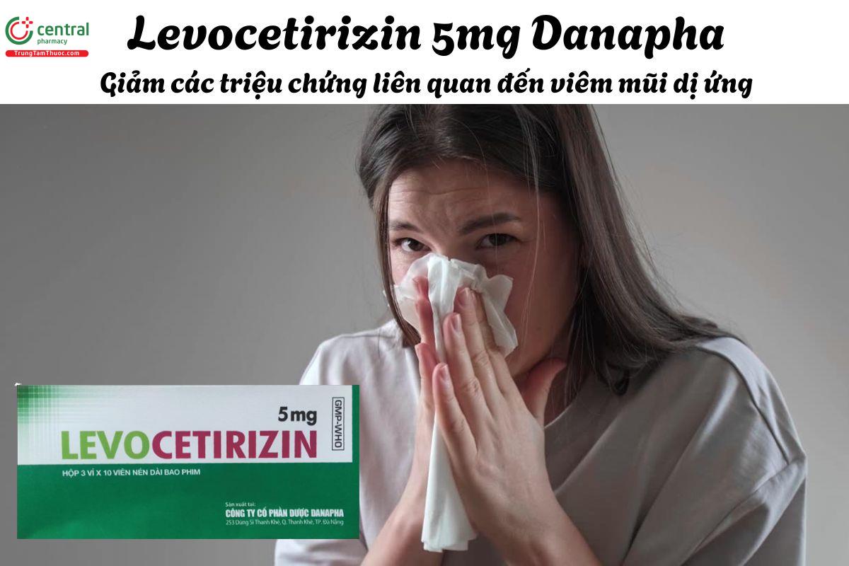 Thuốc Levocetirizin 5mg Danapha - Giảm triệu chứng viêm mũi dị ứng