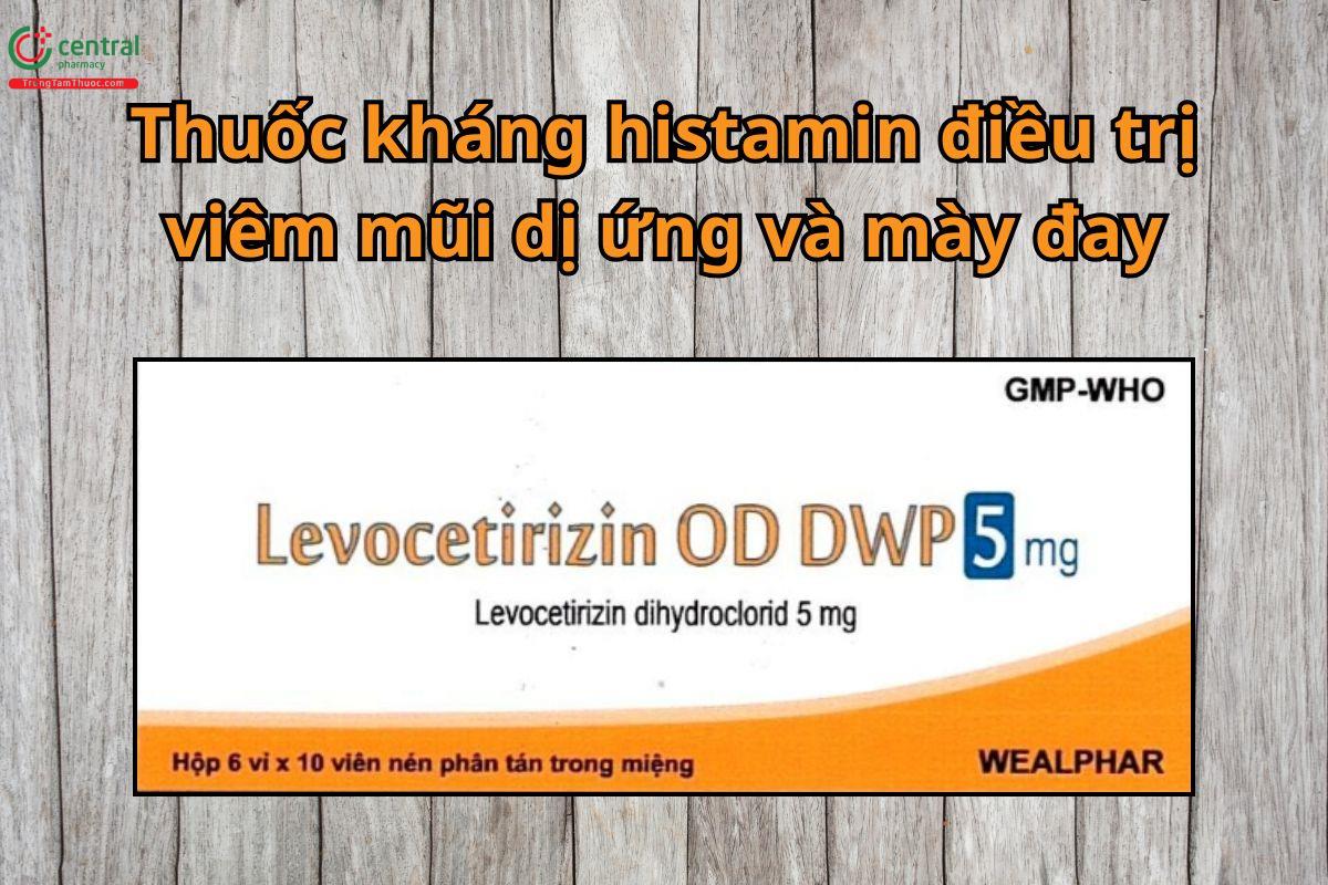 Thuốc Levocetirizin OD DWP 5mg điều trị viêm mũi dị ứng và mày đay