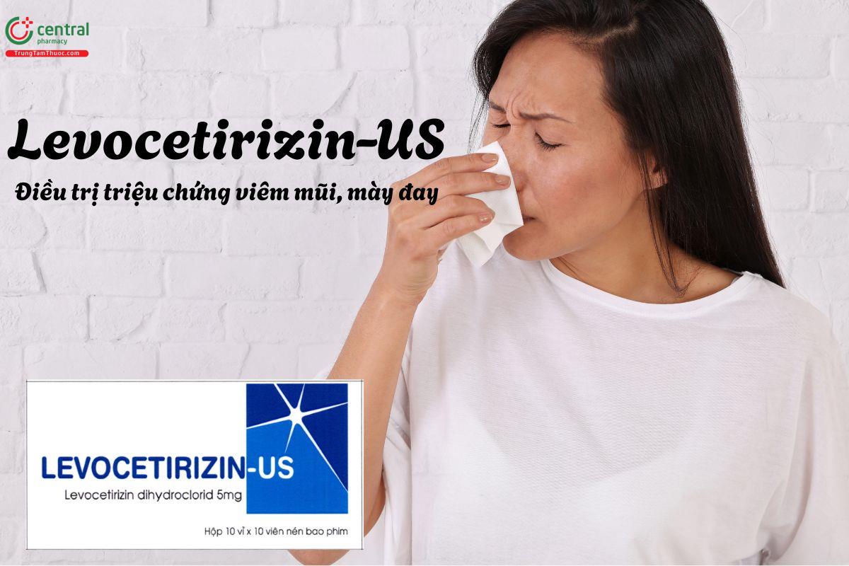 Thuốc Levocetirizin-US 5mg - Giảm triệu chứng viêm mũi dị ứng