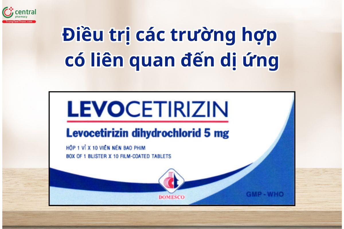 Thuốc Levocetirizin 5mg Domesco điều trị giảm các triệu chứng dị ứng