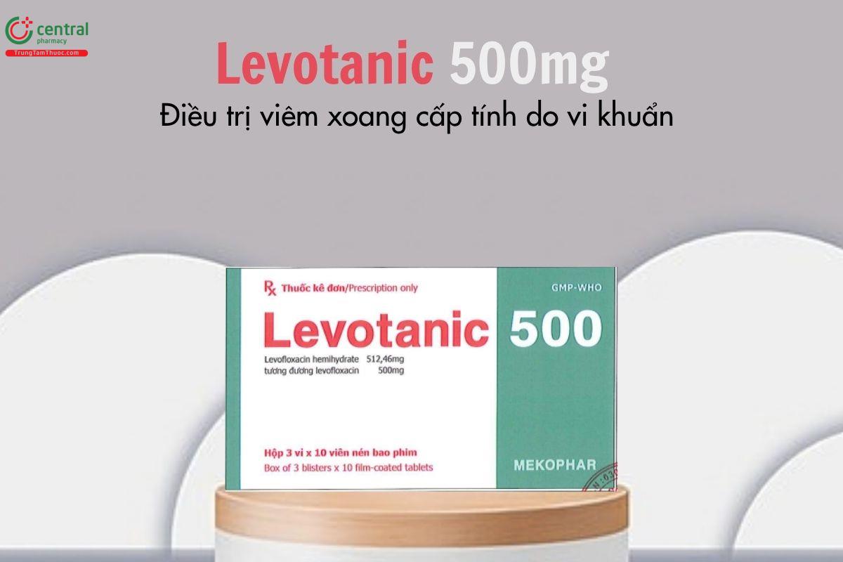Thuốc Levotanic 500mg - Điều trị viêm xoang cấp tính do vi khuẩn