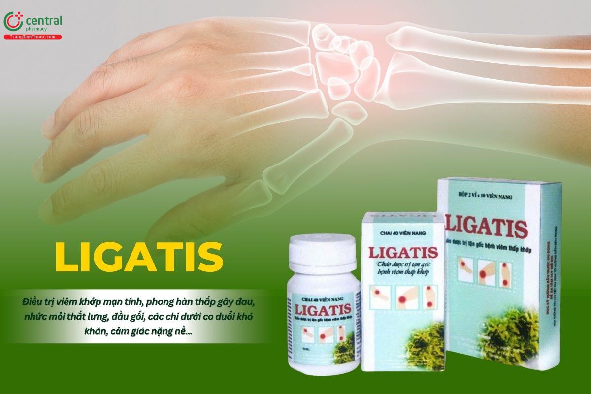 Thuốc Ligatis PP.Pharco trị viêm khớp mạn tính, phong hàn thấp