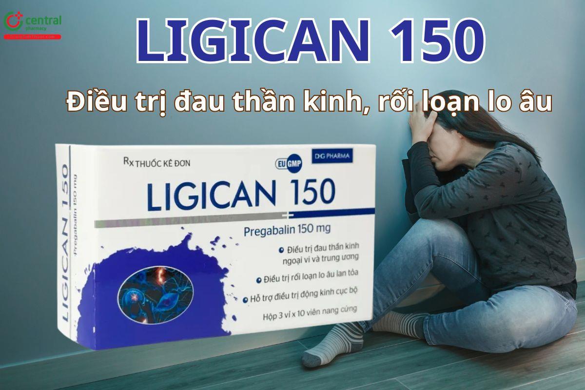 Ligican 150 được dùng trong điều trị động kinh, rối loạn lo âu lan tỏa