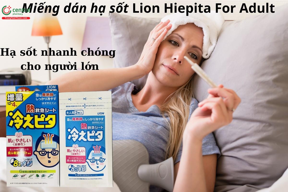 Miếng dán hạ sốt Lion Hiepita For Adult