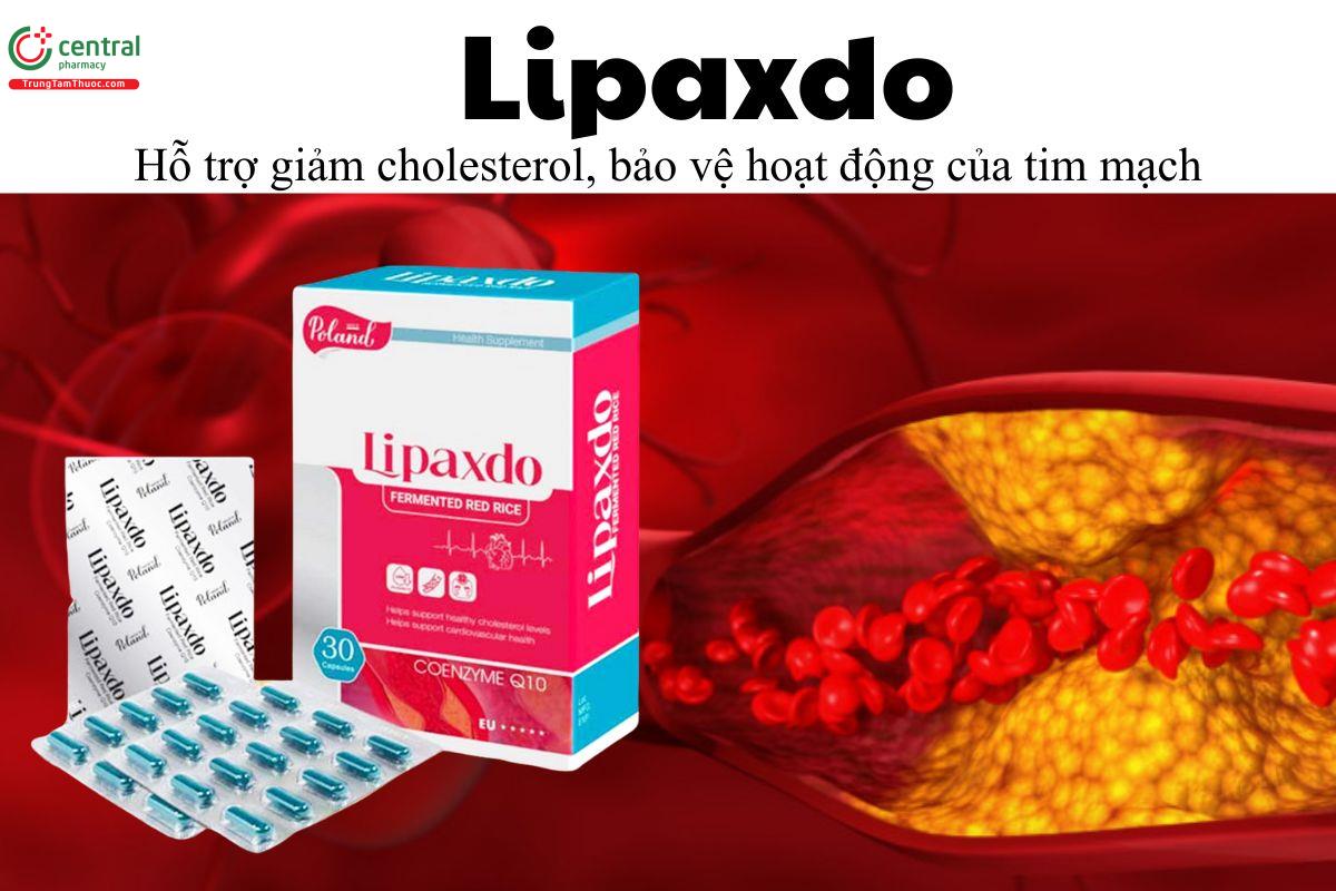 Lipaxdo - Hỗ trợ giảm cholesterol, bảo vệ hoạt động của tim mạch