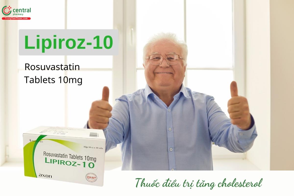 Thuốc Lipiroz-10 (Rosuvastatin Tablets 10mg) điều trị tăng cholesterol máu