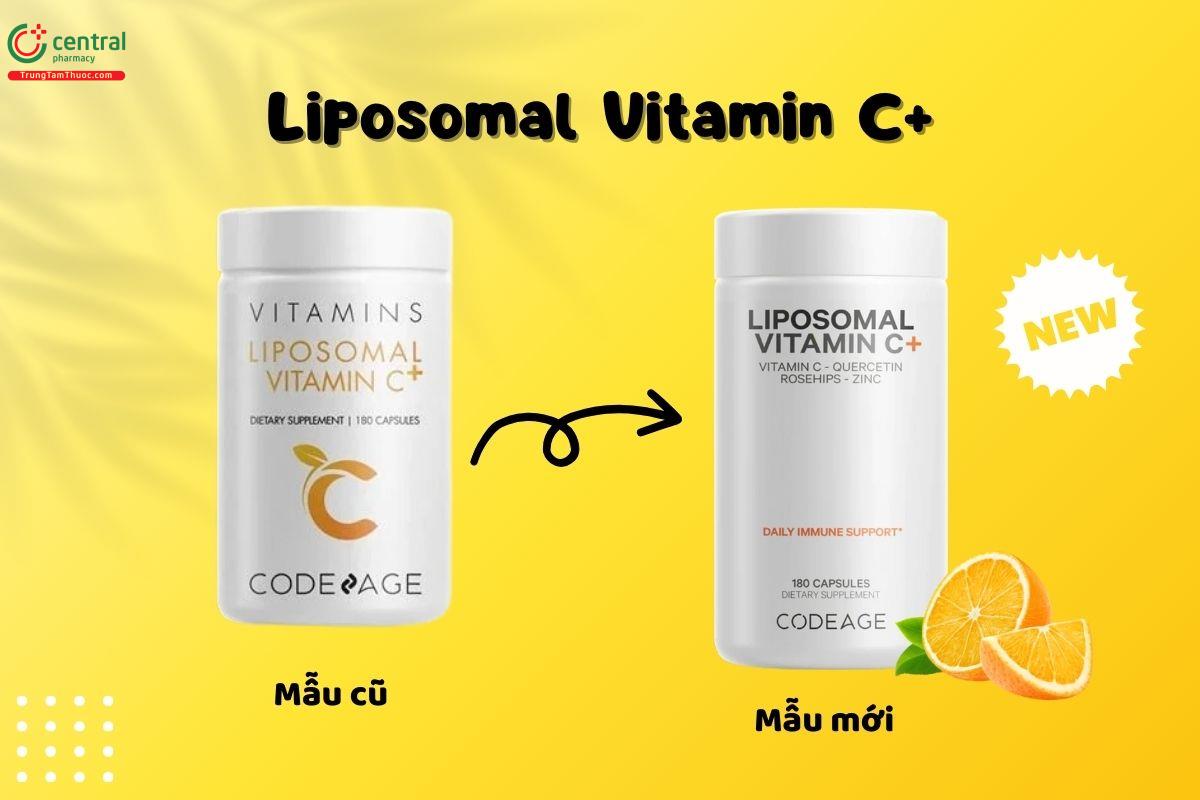 Cập nhật mẫu bao bì mới nhất của sản phẩm Liposomal Vitamin C+ 