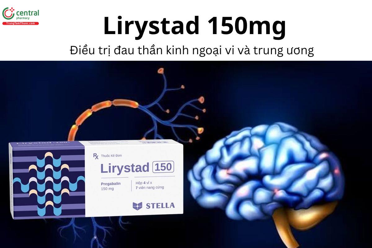 Thuốc Lirystad 150mg - Điều trị đau thần kinh ngoại vi và trung ương