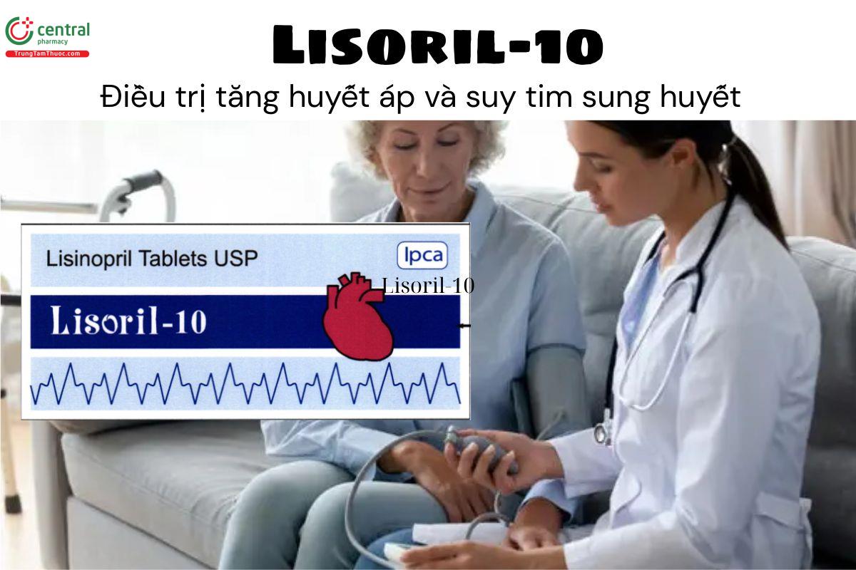Thuốc Lisoril-10 - Điều trị tăng huyết áp và suy tim sung huyết