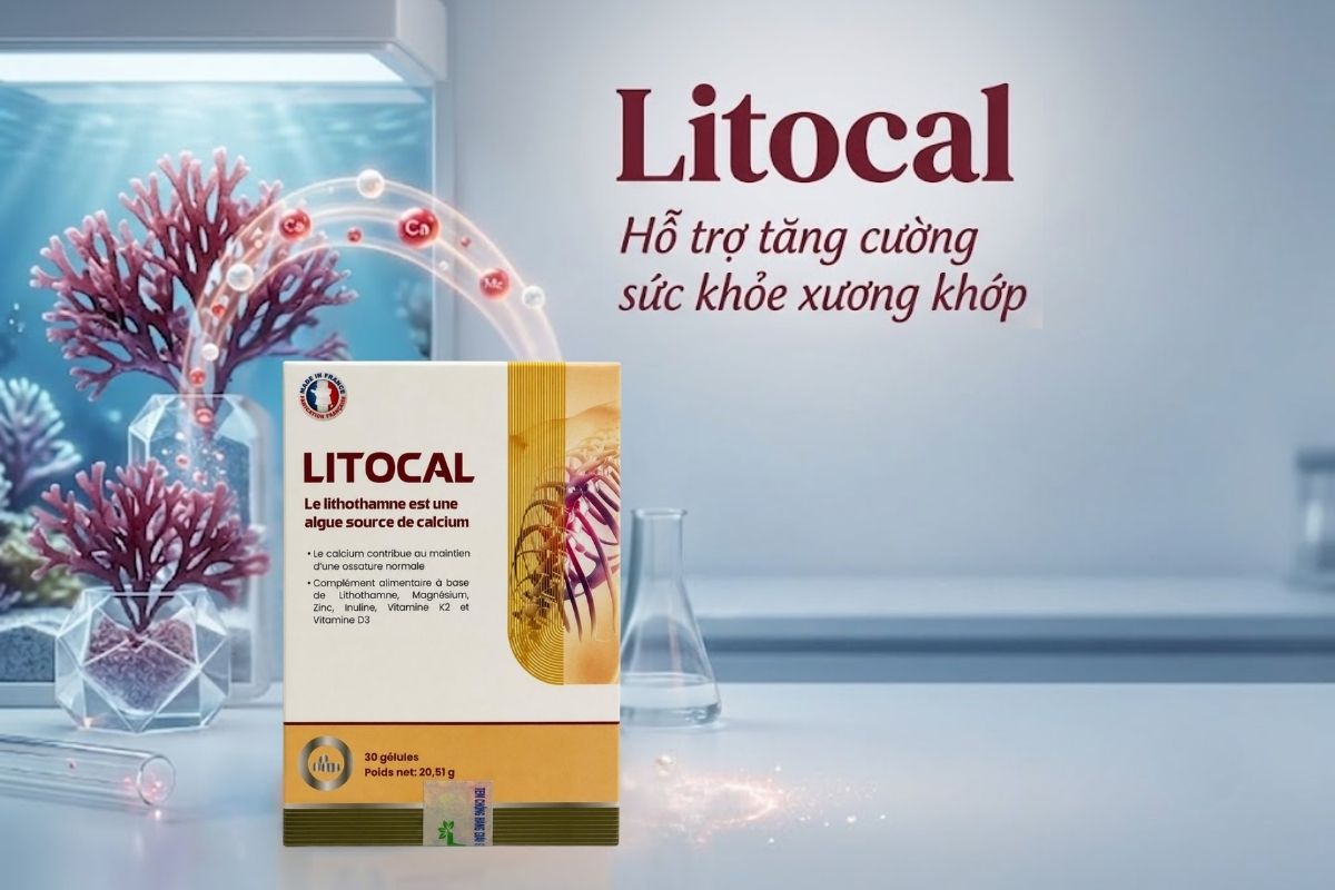 Viên uống Litocal - tăng cường sức khỏe xương khớp, ngừa loãng xương