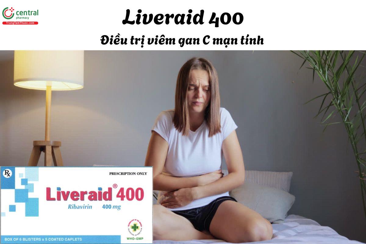 Thuốc Liveraid 400 - phối hợp với interferon trong điều trị viêm gan C