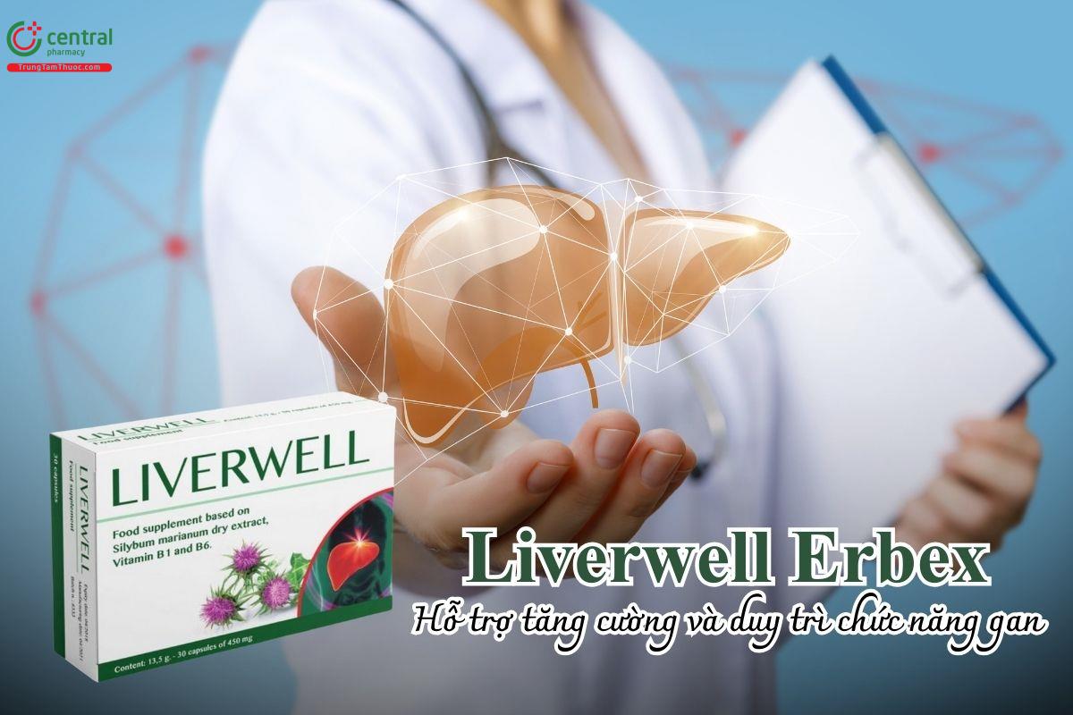 Liverwell Erbex hỗ trợ tăng cường và duy trì chức năng gan
