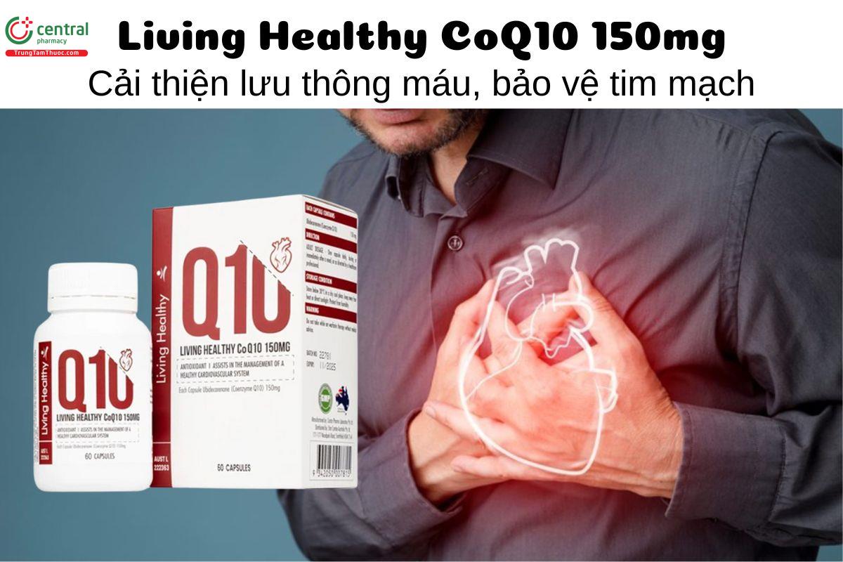 Living Healthy CoQ10 150mg - Cải thiện lưu thông máu, bảo vệ tim mạch