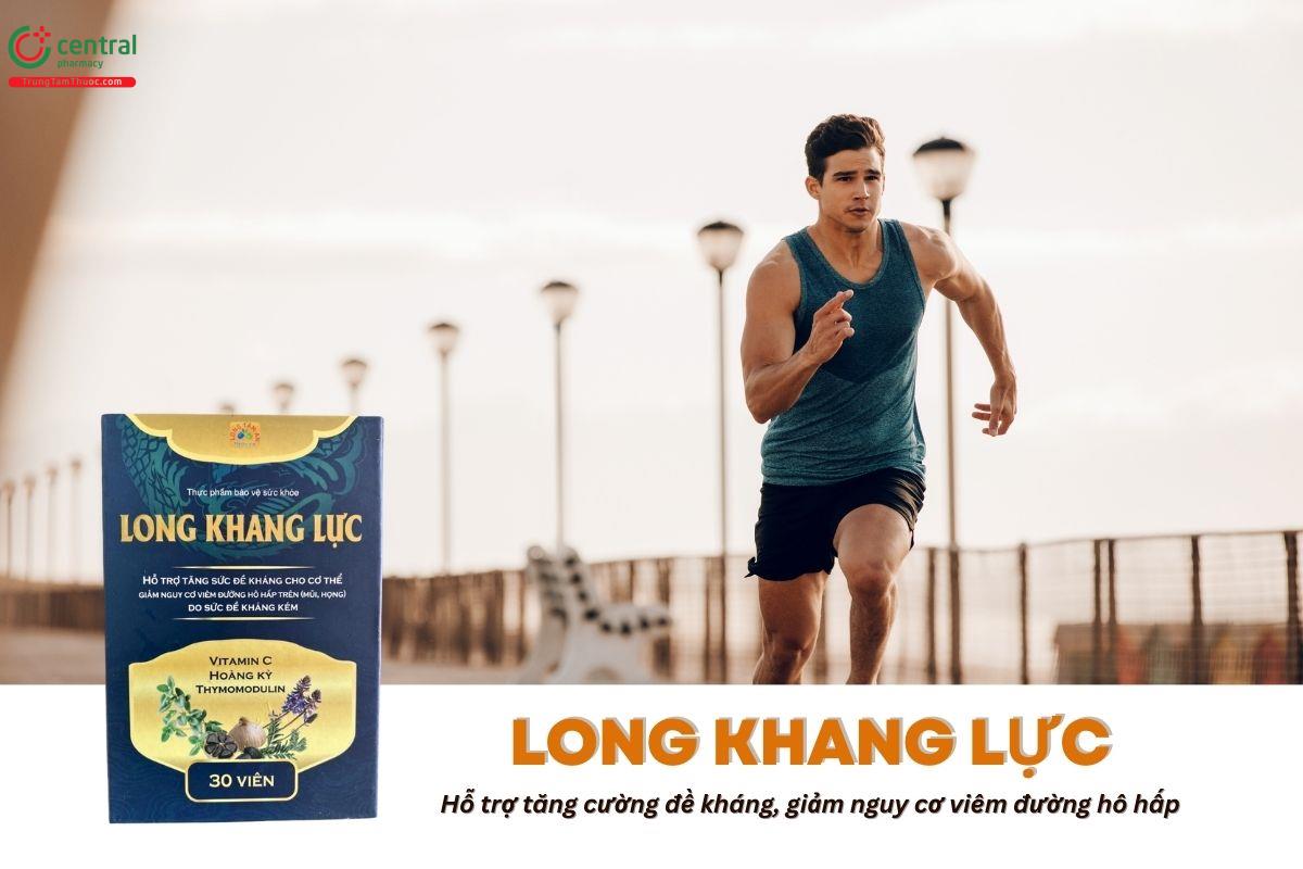 Long Khang Lực tăng cường đề kháng, hỗ trợ giảm viêm đường hô hấp 