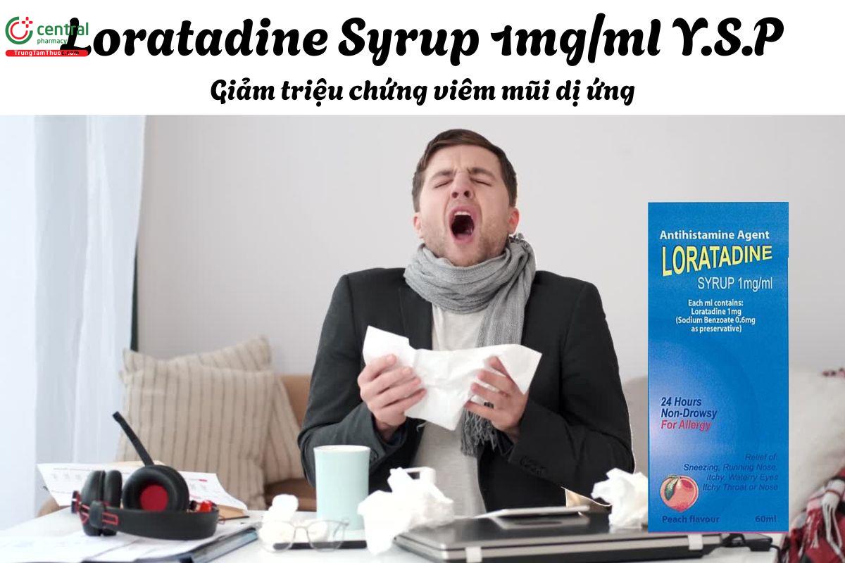 Thuốc Loratadine Syrup 1mg/ml Y.S.P - Giảm triệu chứng viêm mũi dị ứng