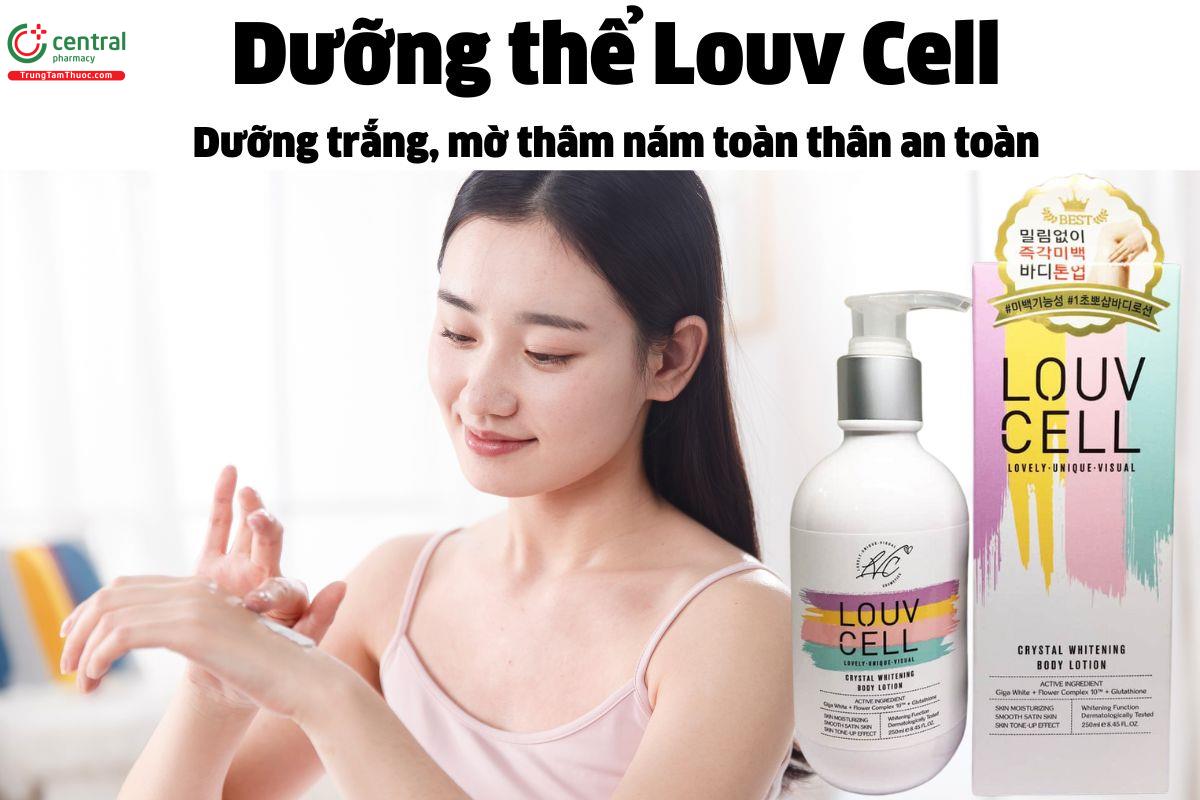 Kem dưỡng thể Louv Cell (Chai 250ml) - Dưỡng trắng, mờ thâm nám