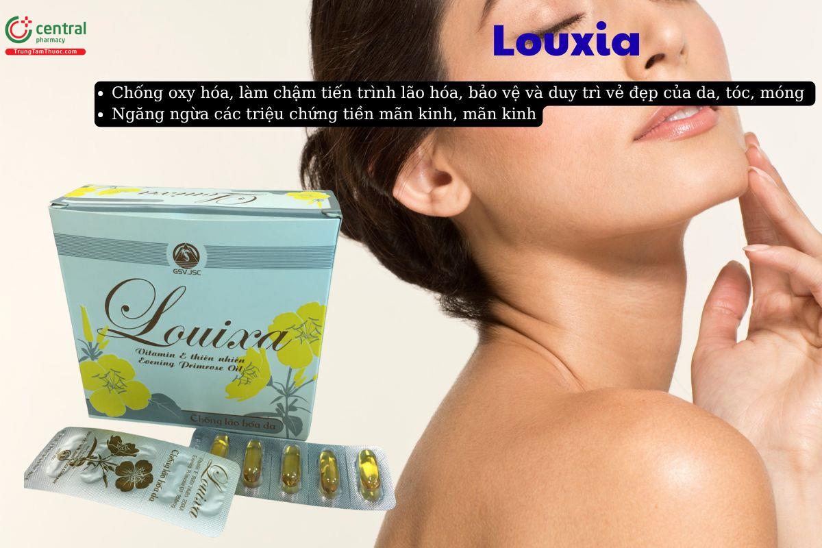 Viên uống Louixa giúp giảm các dấu hiệu lão hoá da, giảm nám, sạm da,..