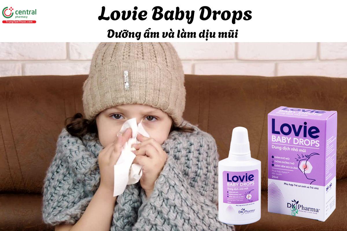 Lovie Baby Drops - Giúp cung cấp độ ẩm, làm dịu niêm mạc mũi