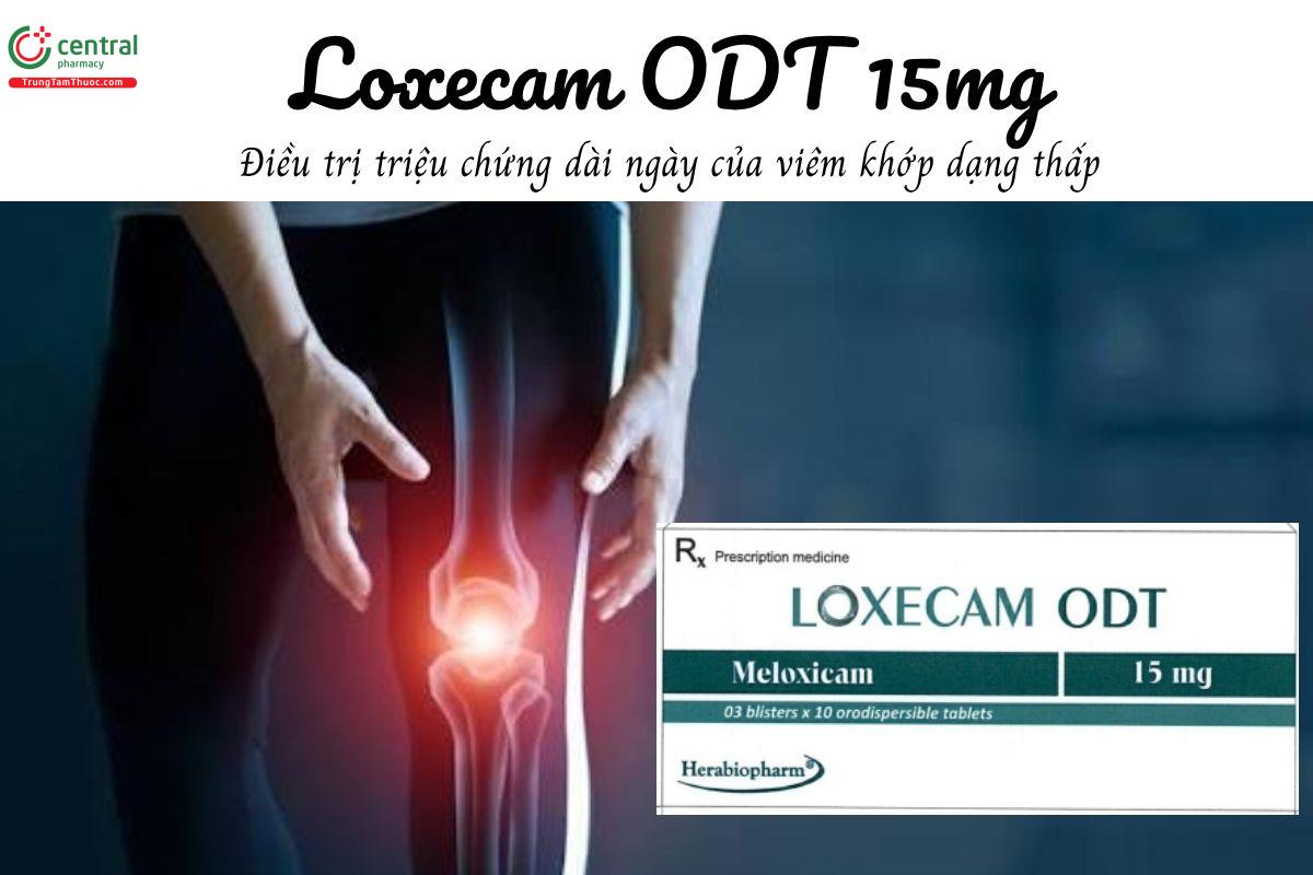 Thuốc Loxecam ODT 15mg - Điều trị triệu chứng dài ngày của viêm khớp dạng thấp