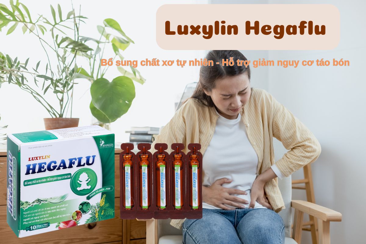 Luxylin Hegaflu bổ sung chất xơ, ngăn ngừa táo bón