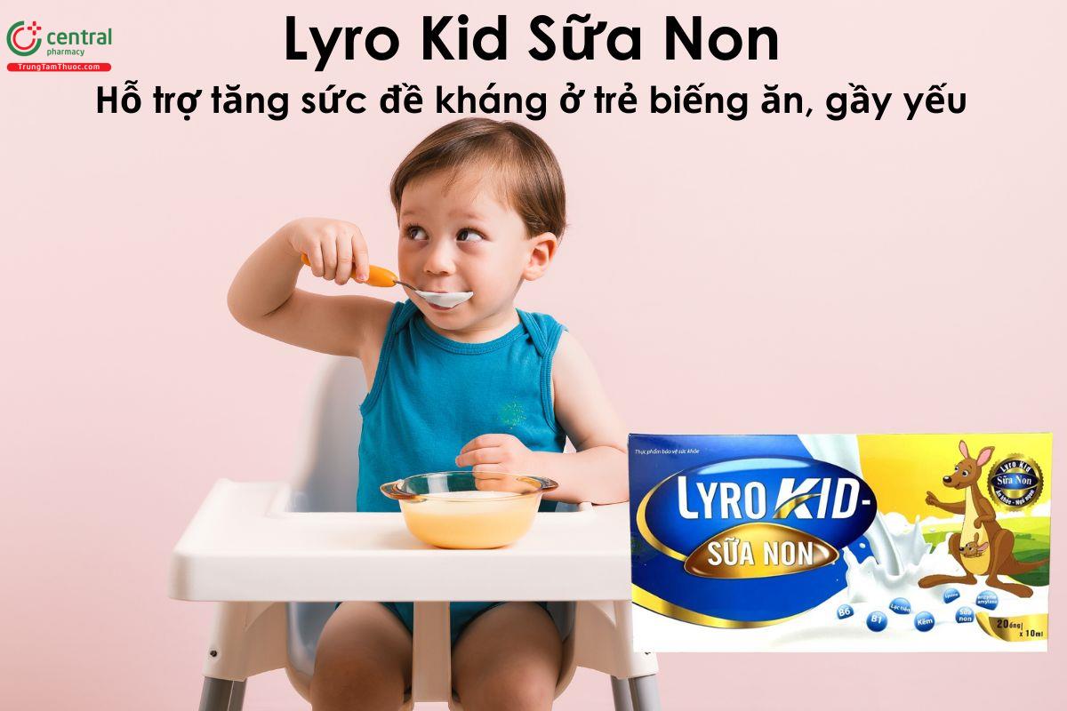 Lyro Kid Sữa Non - Giúp tăng sức đề kháng ở trẻ biếng ăn, gầy yếu