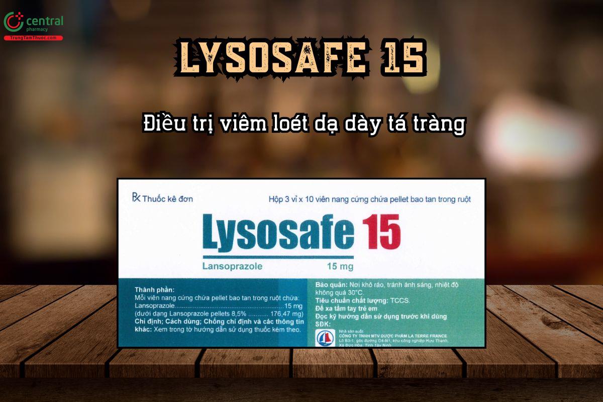 Điều trị viêm loét dạ dày tá tràng bằng thuốc Lysosafe 15