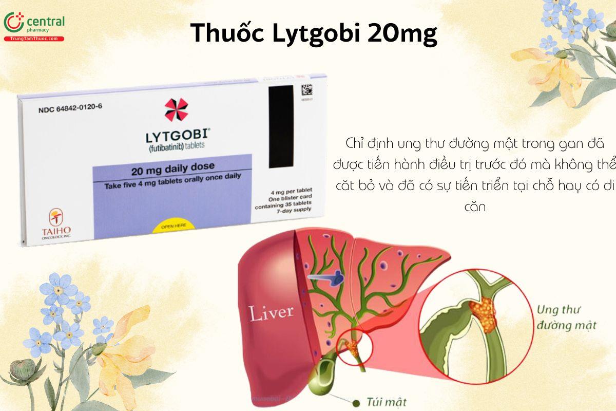 Chỉ định của thuốc Lytgobi 20mg