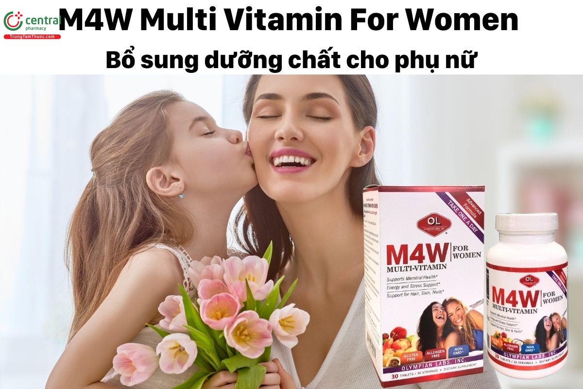 M4W Multi Vitamin For Women điều hòa nội tiết tố, tăng cường sức khỏe