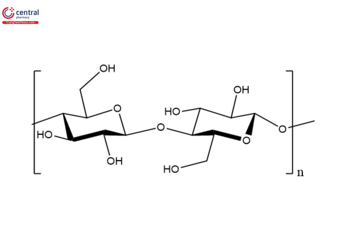 Công thức hóa học của Microcrystalline cellulose (MCC) 
