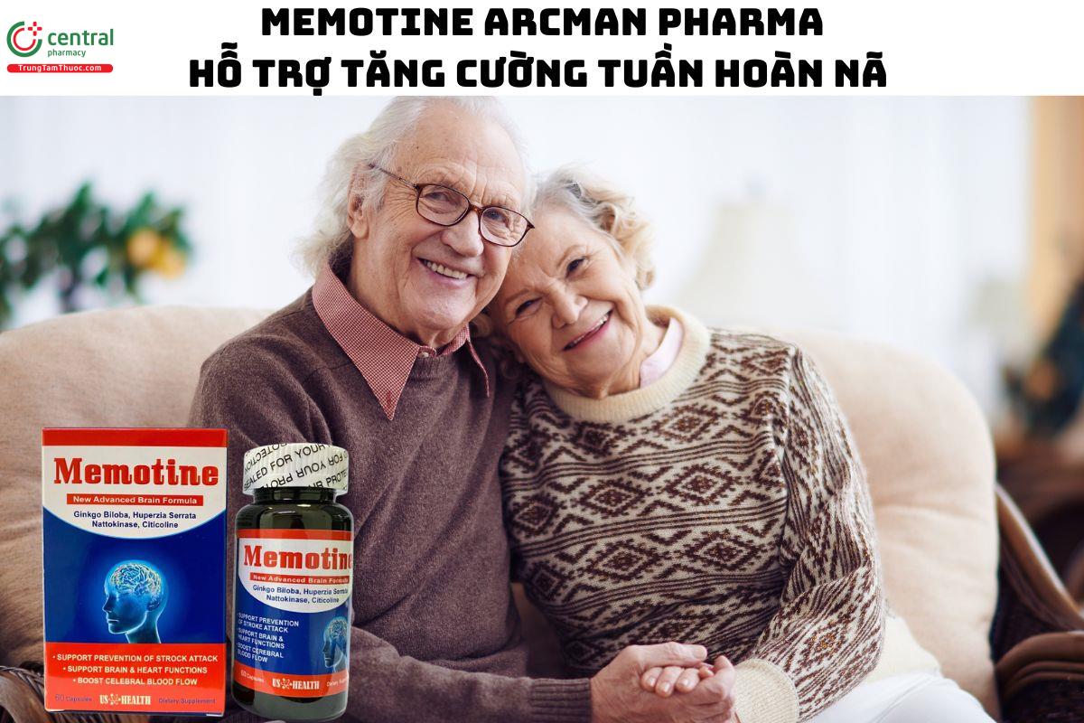 Memotine Arcman Pharma - Giúp tăng cường tuần hoàn máu não