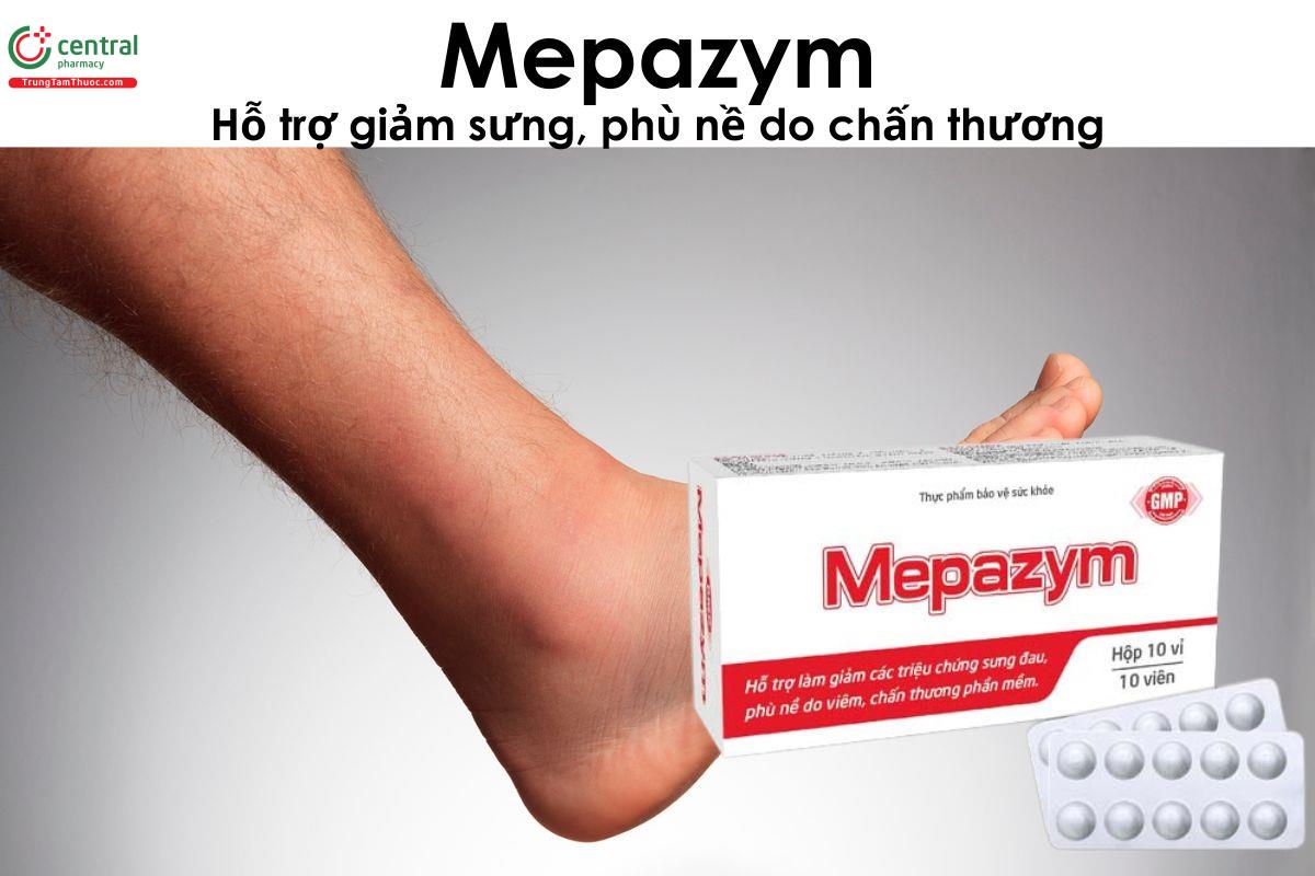  Mepazym - Giảm sưng, phù nề do viêm và chấn thương phần mềm