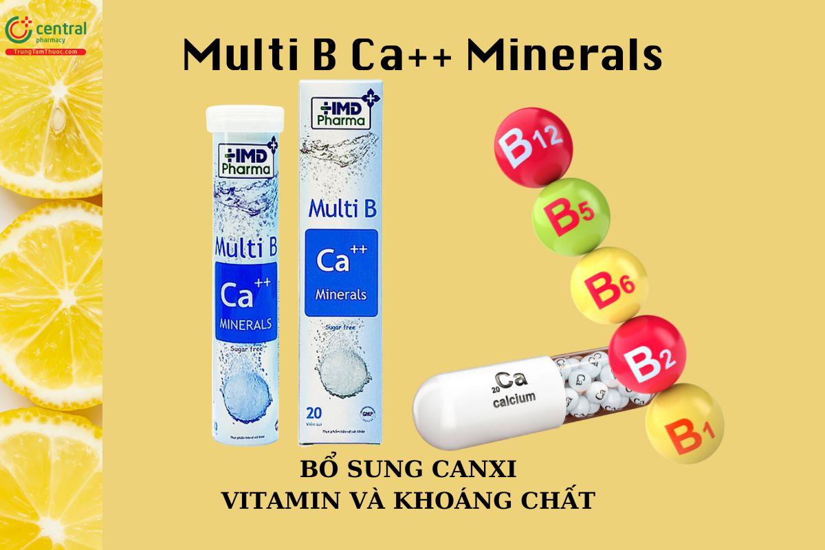 Multi B Ca++ Minerals bổ sung canxi, vitamin và khoáng chất