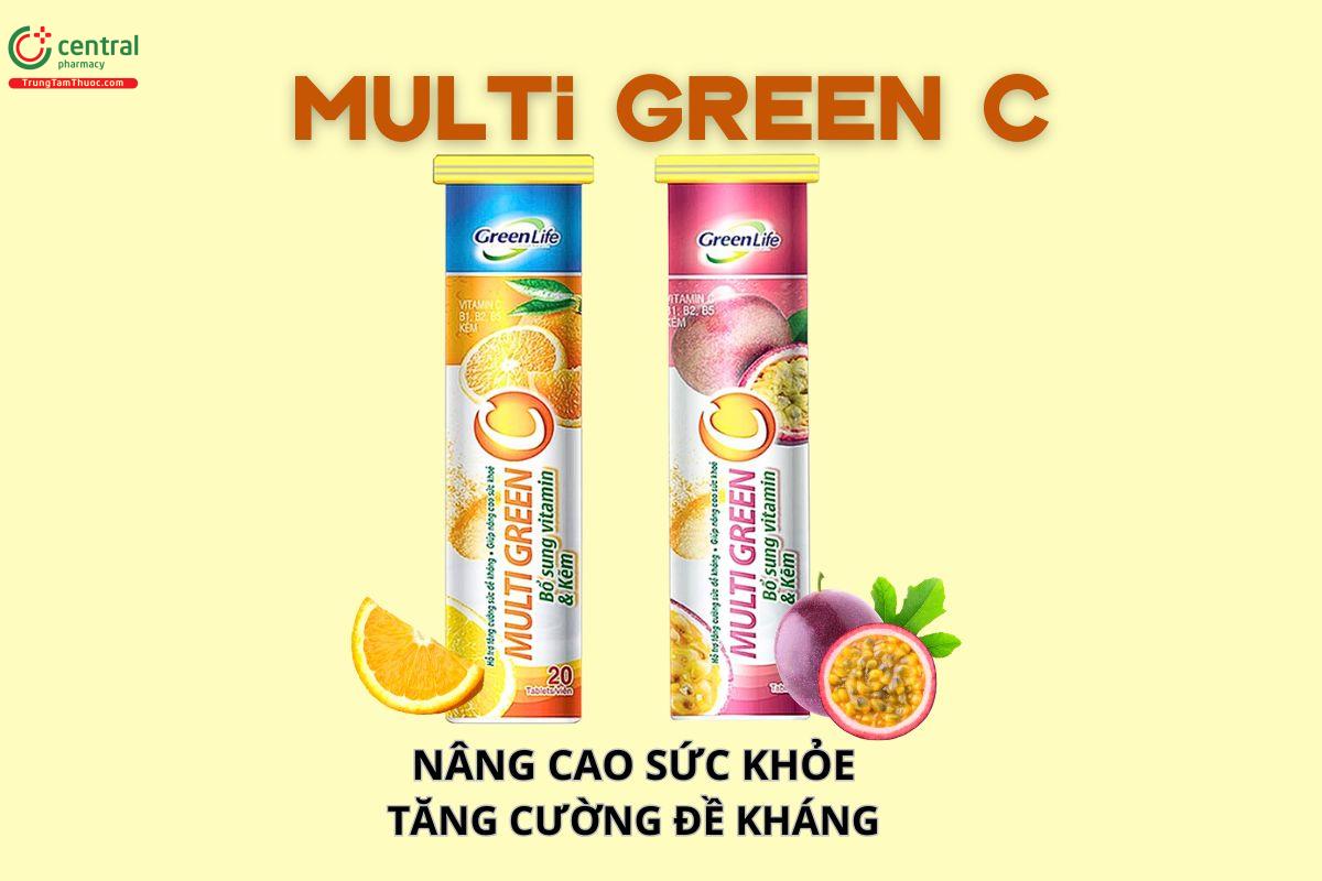 Multi Green C nâng cao sức khỏe, tăng cường đề kháng