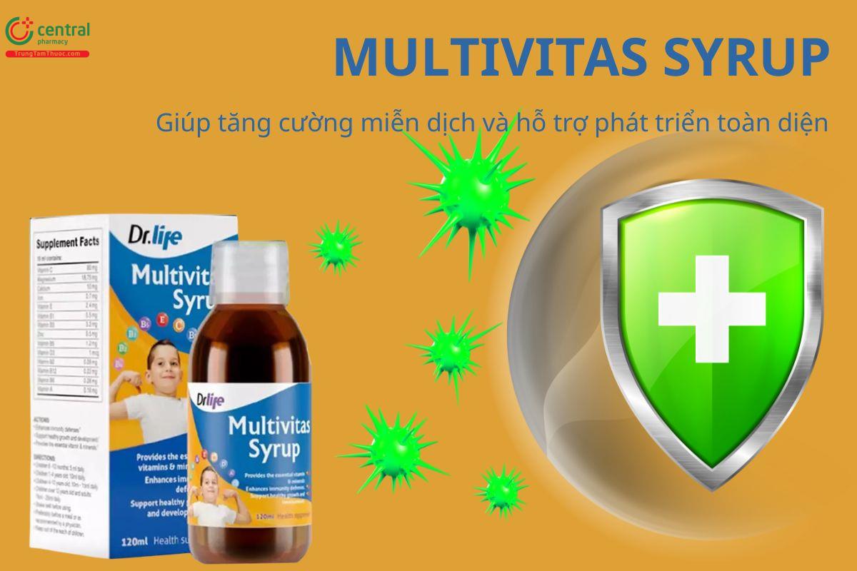 MULTIVITAS SYRUP giúp tăng cường miễn dịch